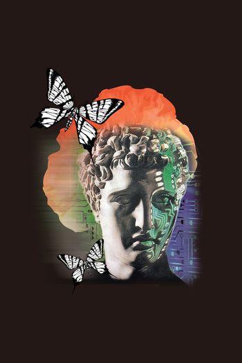 464945-抽象 头像 蝴蝶 裁片