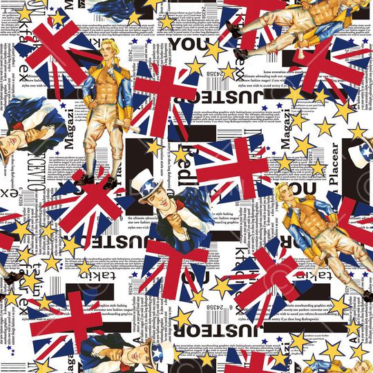 复古欧美人物印花华亿平台图片