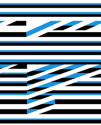 465021-男装时尚简单几何双色间条