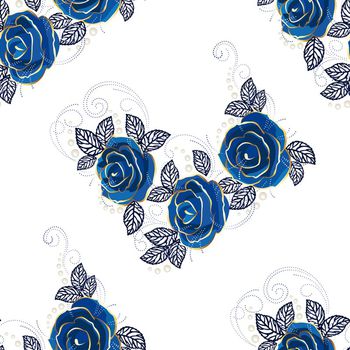 465031-花卉 蓝玫瑰 怀旧风