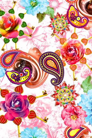 复古大牌潮流印花印花华亿平台图片