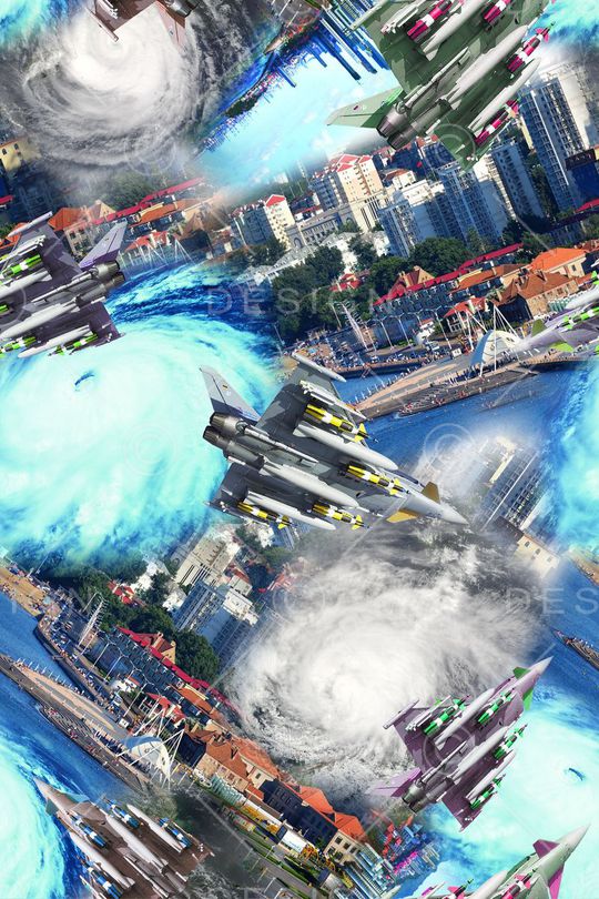 自然风景印花华亿平台图片