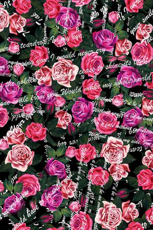 时尚花卉印花华亿平台图片