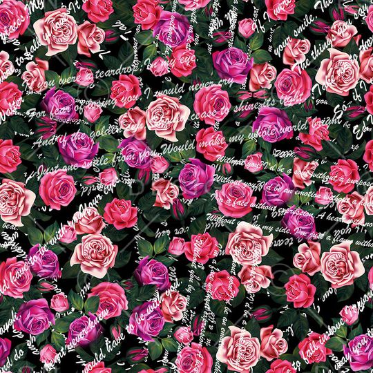 时尚花卉印花华亿平台图片