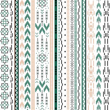 465089-几何 民族风 竖条纹