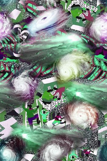 465100-台风来袭民族风挂画风眼元素个性印花