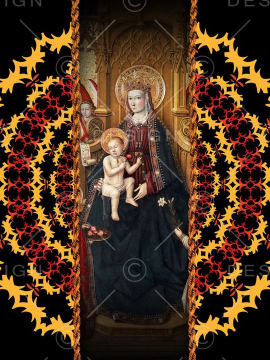 油画风格印花华亿平台图片