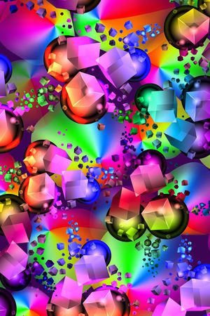 抽象几何印花华亿平台图片