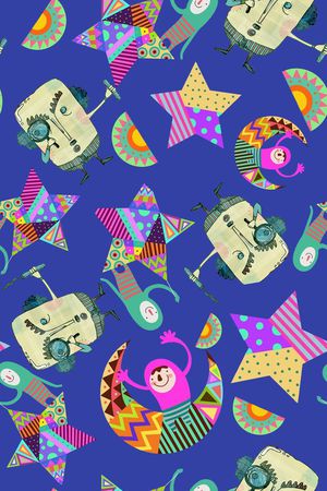 卡通印花华亿平台图片