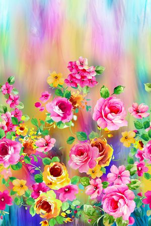 抽象肌理印花华亿平台图片