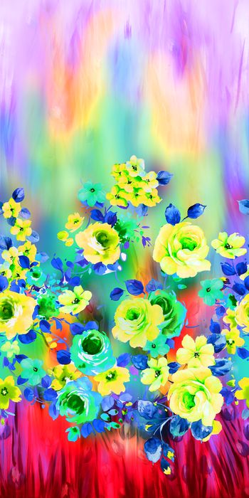 465268-手绘花卉抽象肌理背景定位童装华亿平台