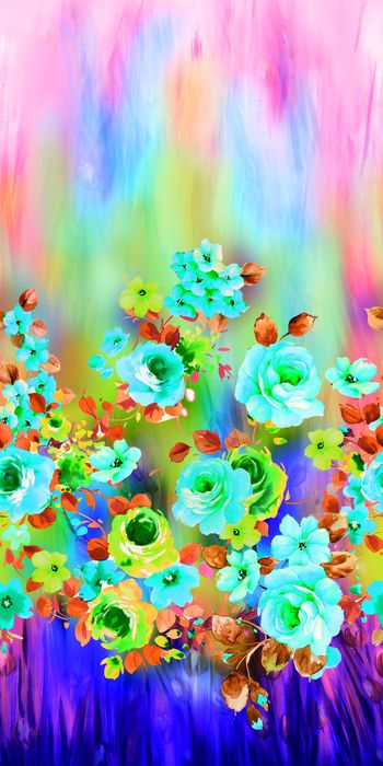 465269-手绘花卉抽象肌理背景定位童装华亿平台