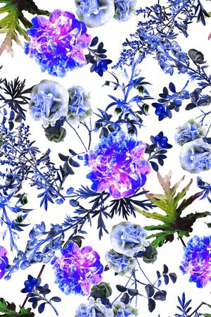 热带植物印花华亿平台图片