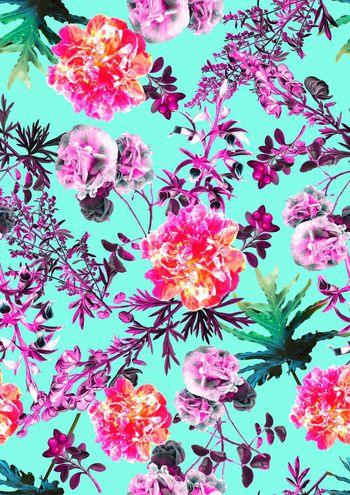 465362-时尚植物效果印花  01