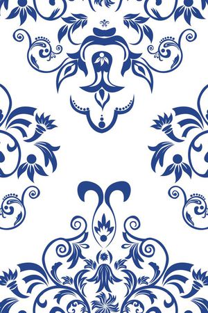 青花瓷印花华亿平台图片