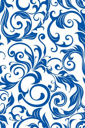 青花瓷印花华亿平台图片