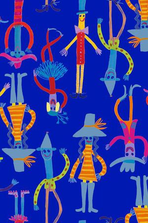 可爱小丑印花华亿平台图片