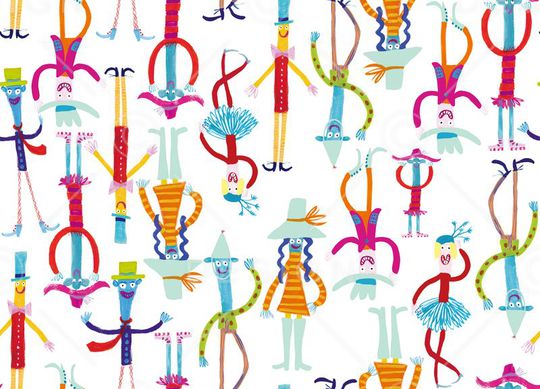 抽象手绘印花华亿平台图片