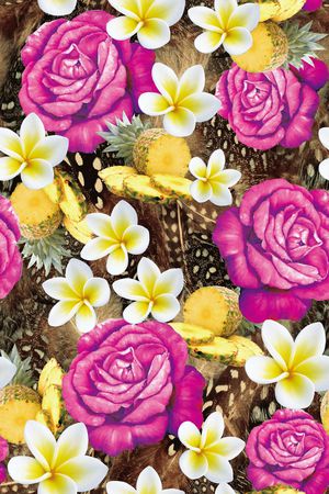 动物纹印花华亿平台图片