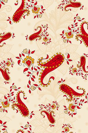 腰果花印花华亿平台图片