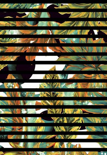 465569-时尚潮流男装T恤卫衣条纹花卉印花