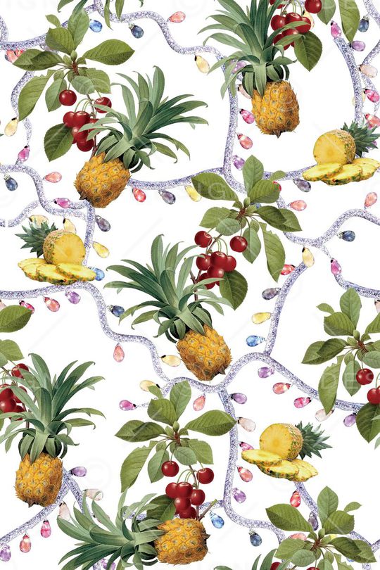 热带叶子印花华亿平台图片