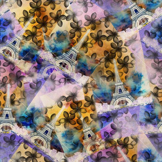 埃菲尔铁塔印花华亿平台图片