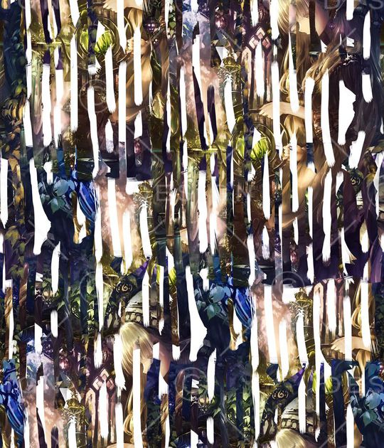 复古印花华亿平台图片