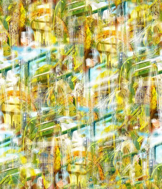 抽象印花华亿平台图片