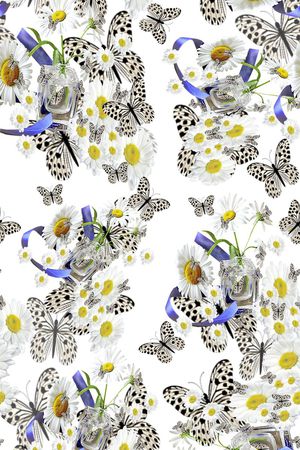 蝴蝶印花华亿平台图片