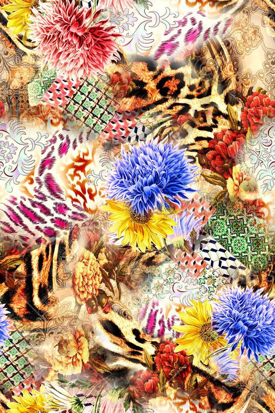 抽象印花华亿平台图片