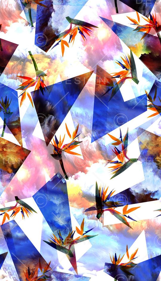 抽象印花华亿平台图片