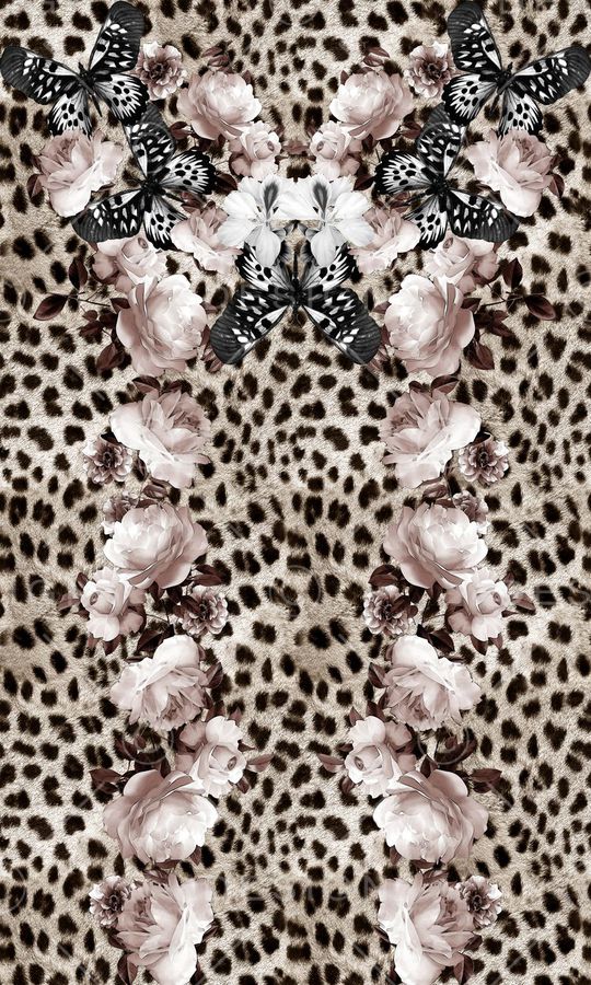 素雅花卉印花华亿平台图片