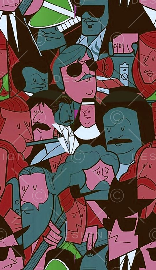 抽象印花华亿平台图片