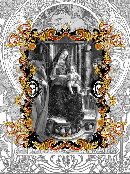 潮流时尚印花华亿平台图片