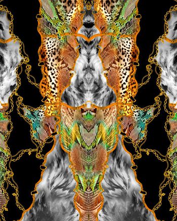 豹纹印花华亿平台图片