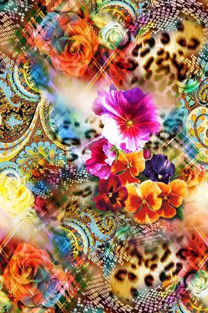 女装华亿平台印花华亿平台图片