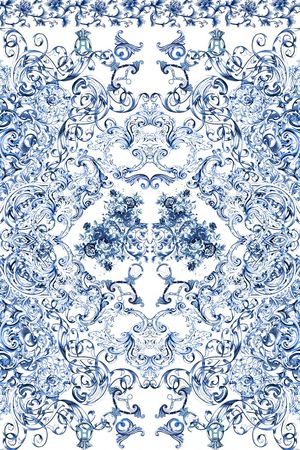 复古印花华亿平台图片