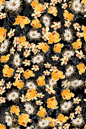 黑底印花华亿平台图片