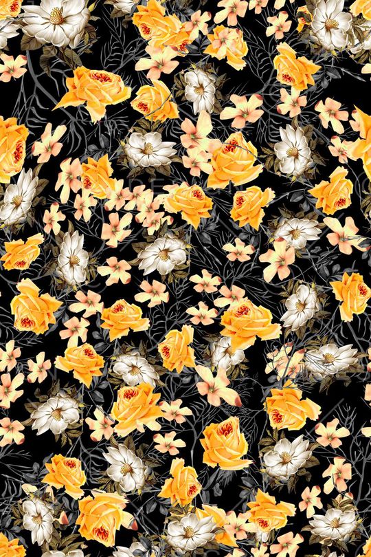 黑底印花华亿平台图片