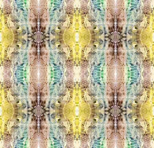 抽象图案印花华亿平台图片