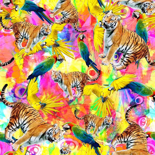 非洲豹子印花华亿平台图片