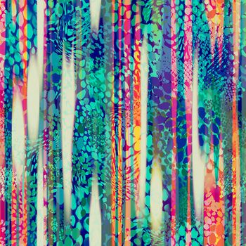 豹纹图案印花华亿平台图片