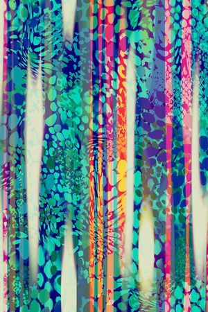 豹纹图案印花华亿平台图片