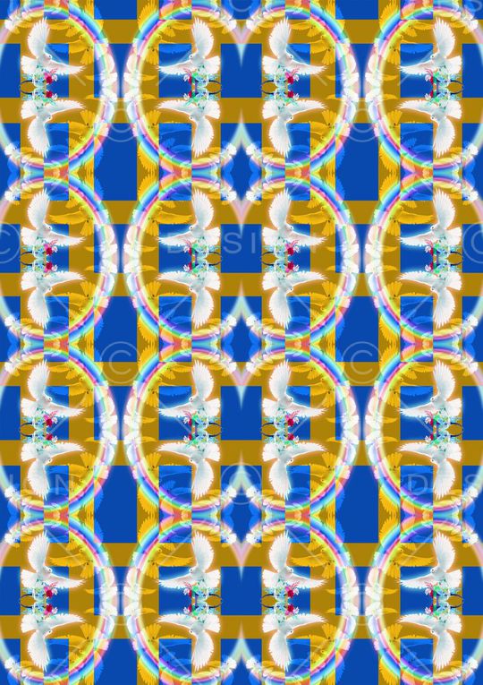 和平鸽印花华亿平台图片