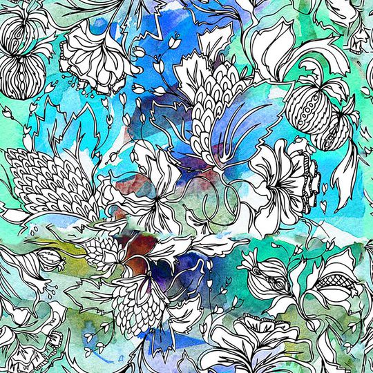 波浪印花华亿平台图片