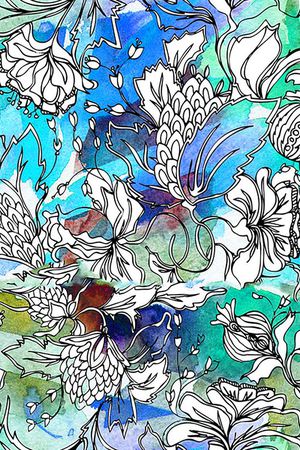 波浪印花华亿平台图片