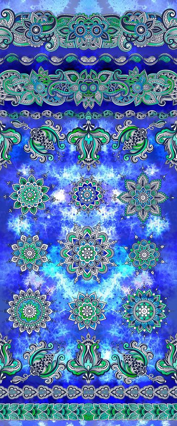 466227-民族风波西米亚风手绘佩斯利火腿纹腰