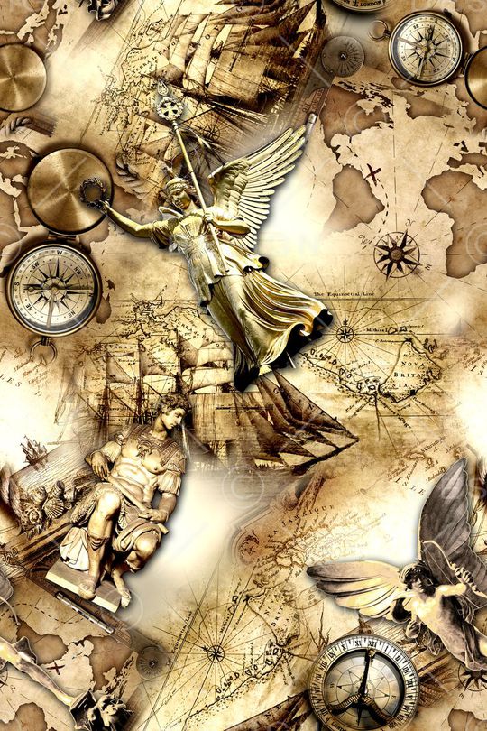 罗盘印花华亿平台图片