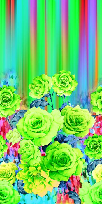 466304-时尚定位手绘牡丹花